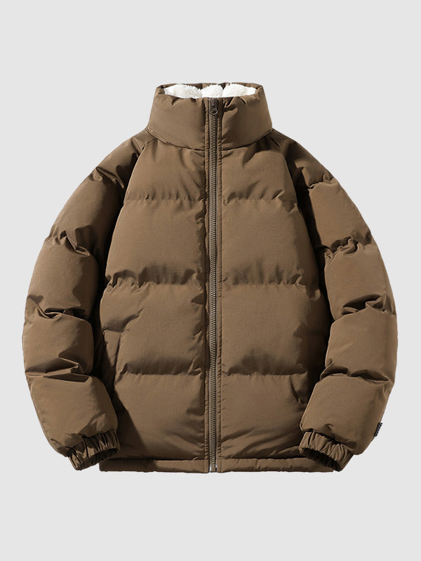 Herren Fleecegefütterte Pufferjacke