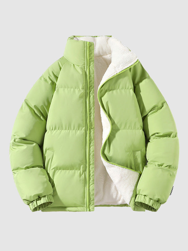 Herren Fleecegefütterte Pufferjacke