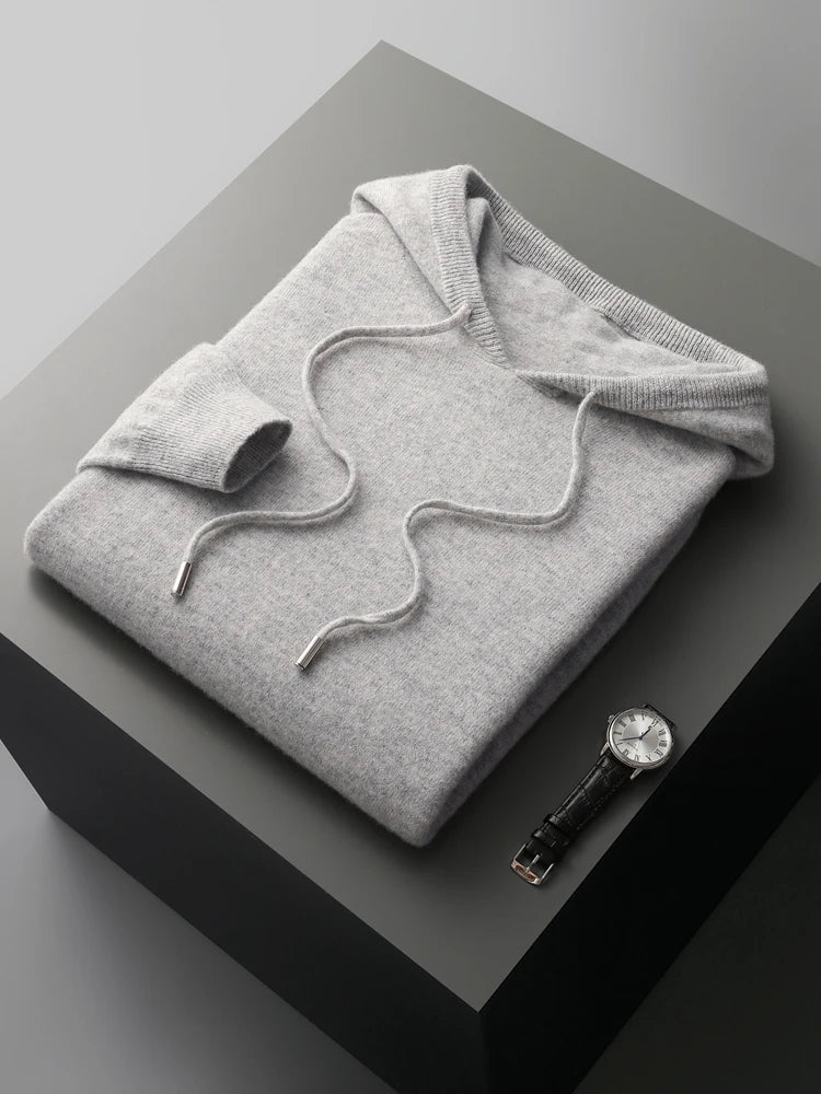 Herren Hoodie aus Wolle