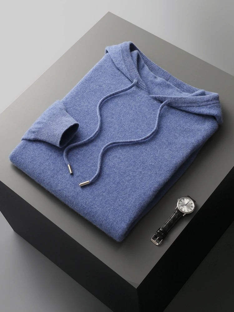 Herren Hoodie aus Wolle