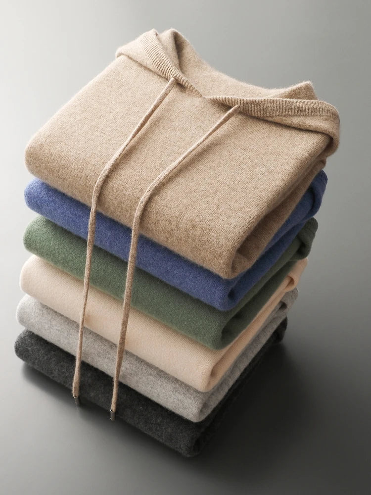 Herren Hoodie aus Wolle