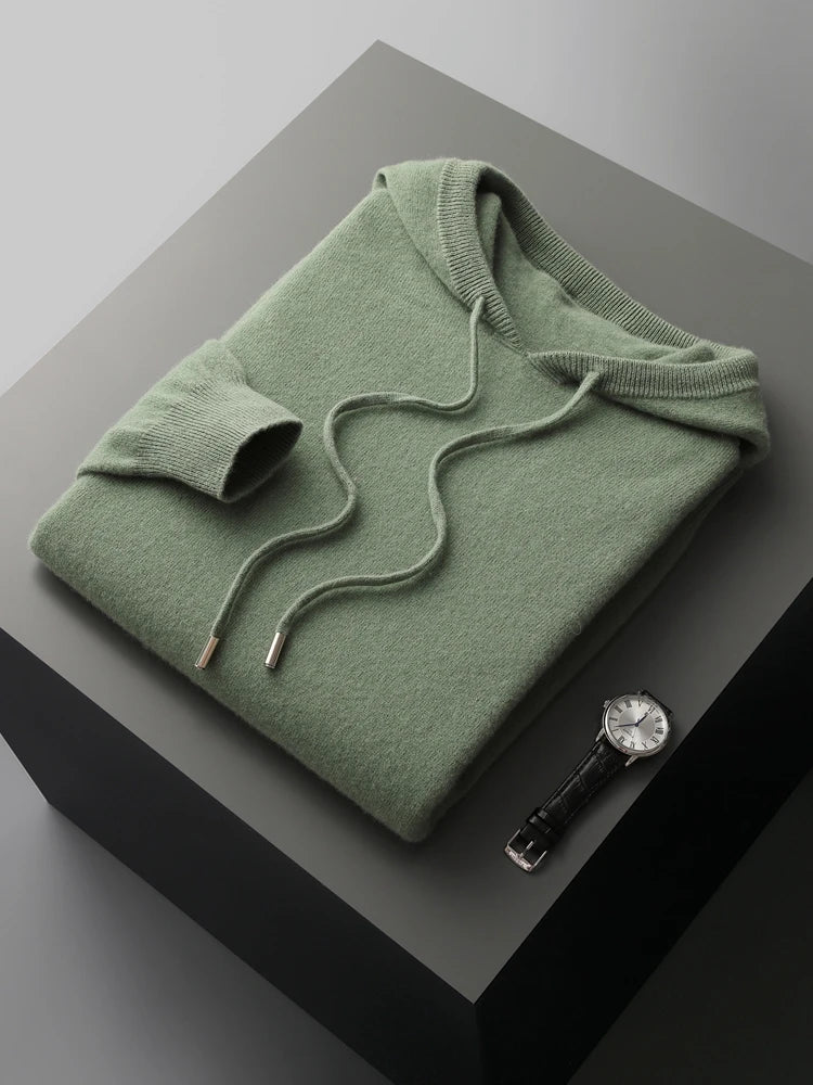 Herren Hoodie aus Wolle