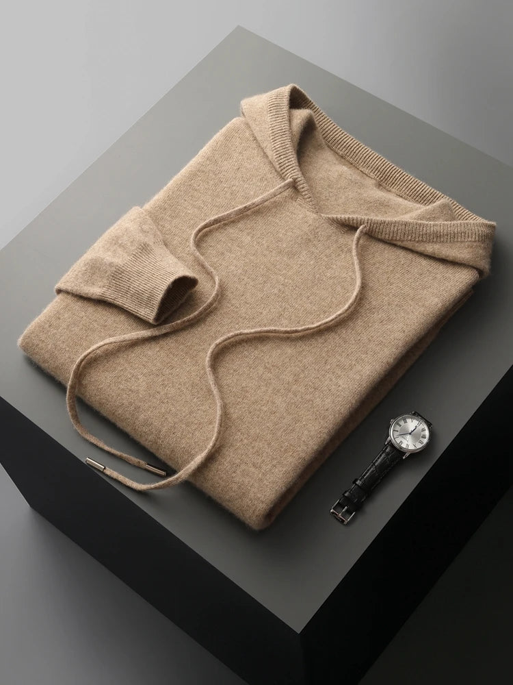 Herren Hoodie aus Wolle