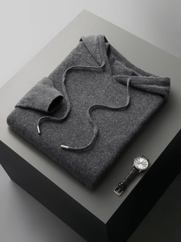 Herren Hoodie aus Wolle