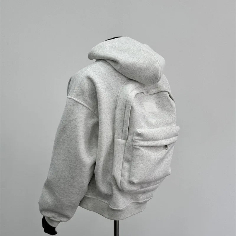 Herren Hoodie mit Rucksackdesign