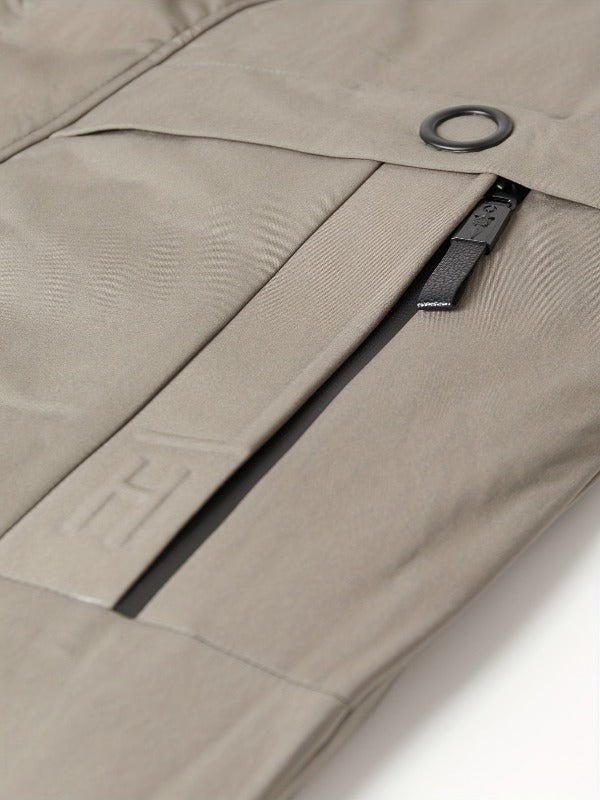 Herren Jacke mit Abnehmbarer Kapuze und Hochwertiger Isolierung