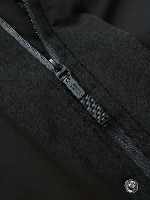 Herren Jacke mit Abnehmbarer Kapuze und Hochwertiger Isolierung