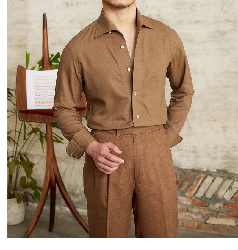 Herren Klassisches Hemd für Elegante Anlässe und Alltag