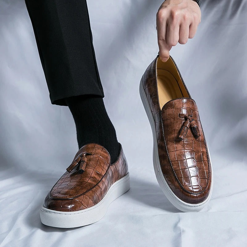 Herren Loafers aus Kunstleder