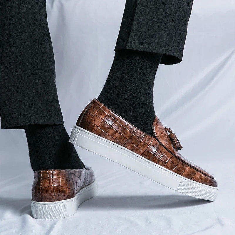 Herren Loafers aus Kunstleder
