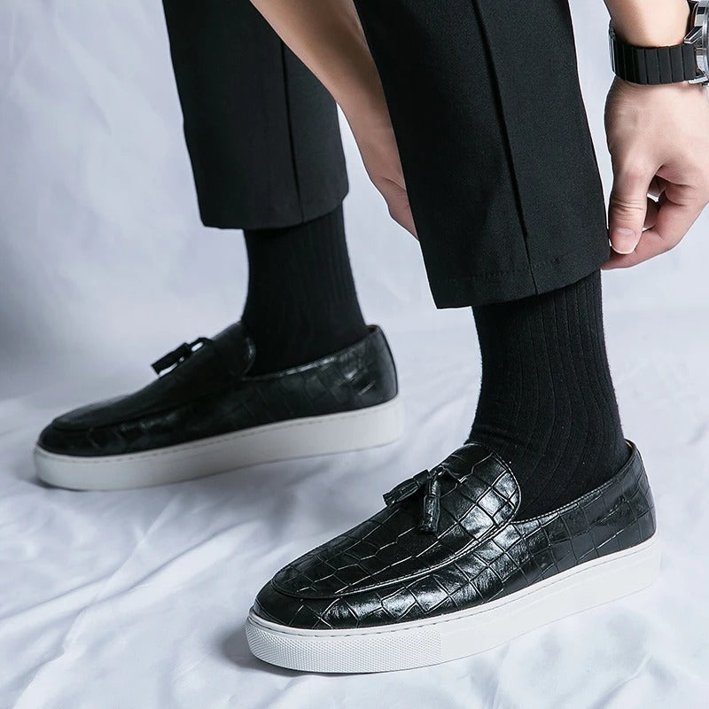 Herren Loafers aus Kunstleder