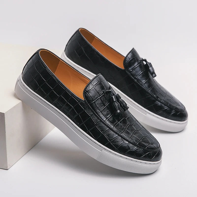 Herren Loafers aus Kunstleder
