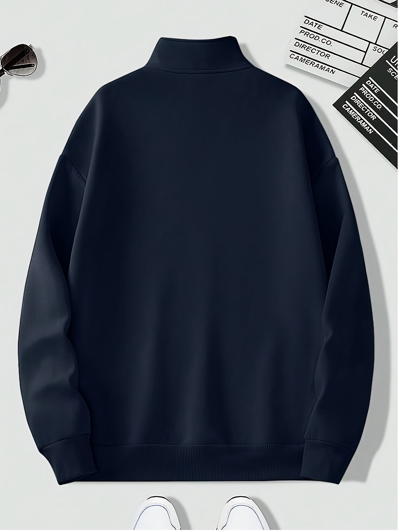 Herren Pullover mit Viertelreißverschluss