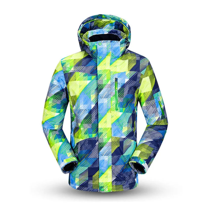 Sudadera con capucha para esquí de hombre, cortaviento, impermeable para actividades al aire libre