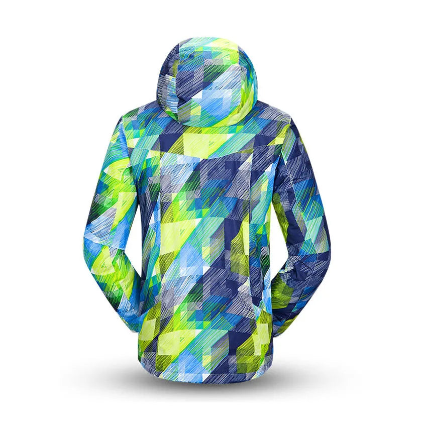 Sudadera con capucha para esquí de hombre, cortaviento, impermeable para actividades al aire libre