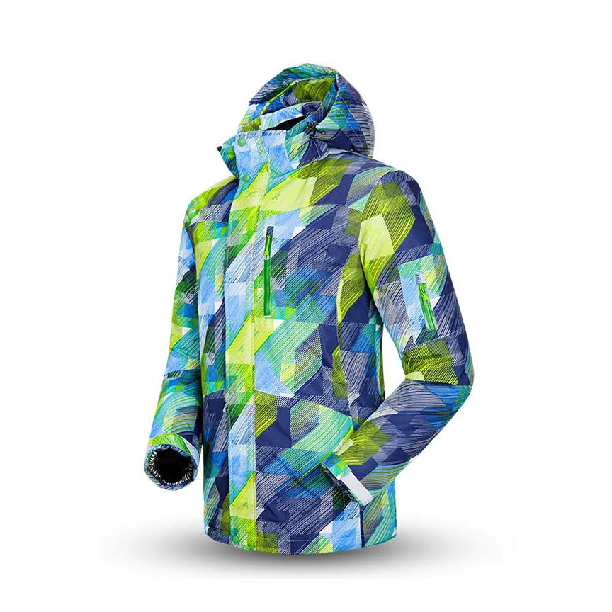 Sudadera con capucha para esquí de hombre, cortaviento, impermeable para actividades al aire libre