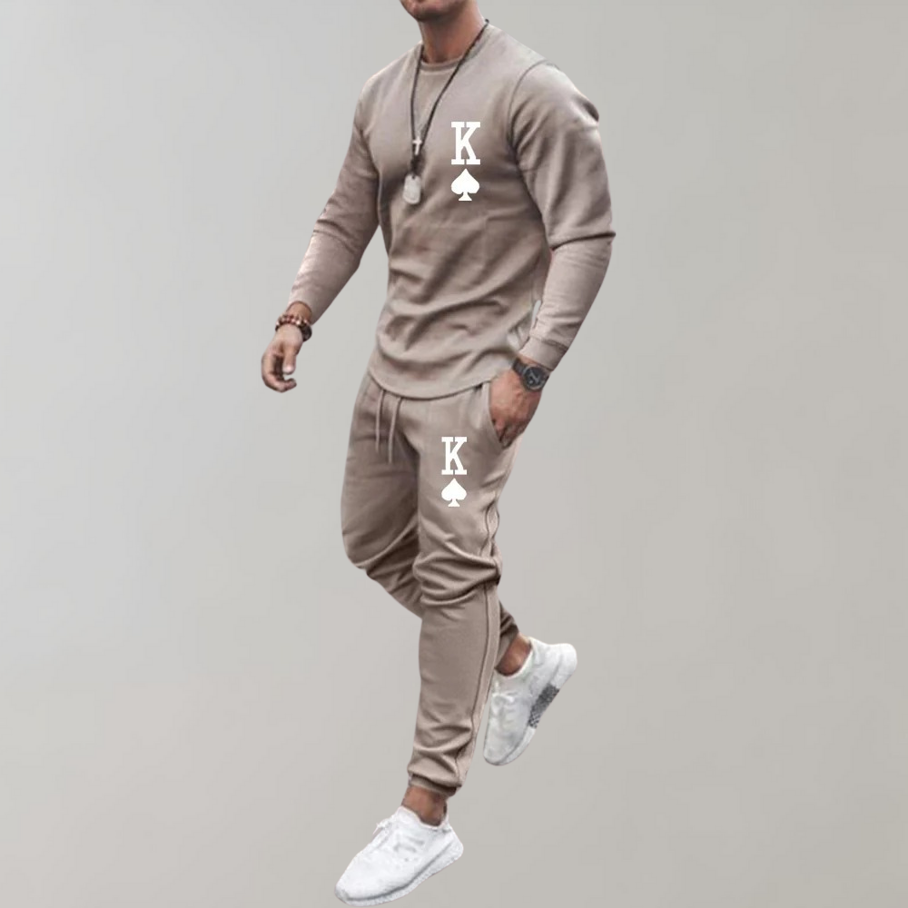 Herren Trainingsanzug 2-teilig mit Rundhals-Shirt und Jogginghose
