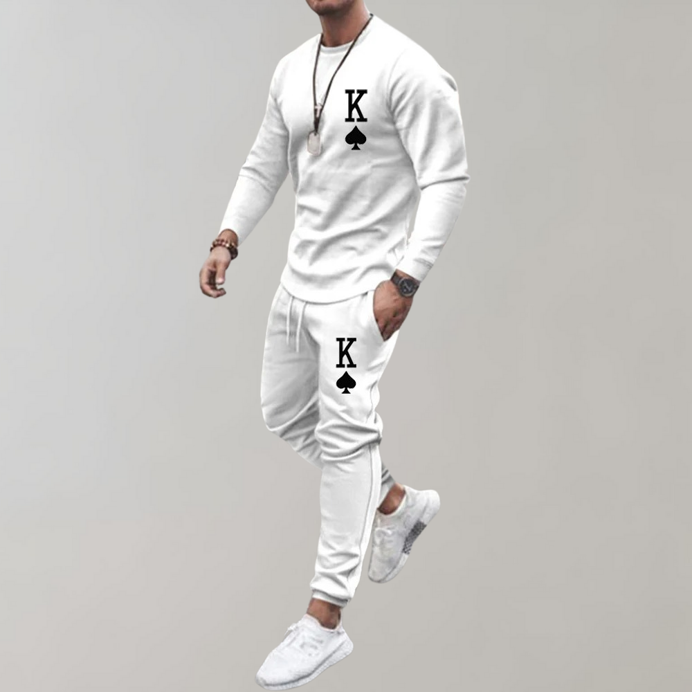 Herren Trainingsanzug 2-teilig mit Rundhals-Shirt und Jogginghose