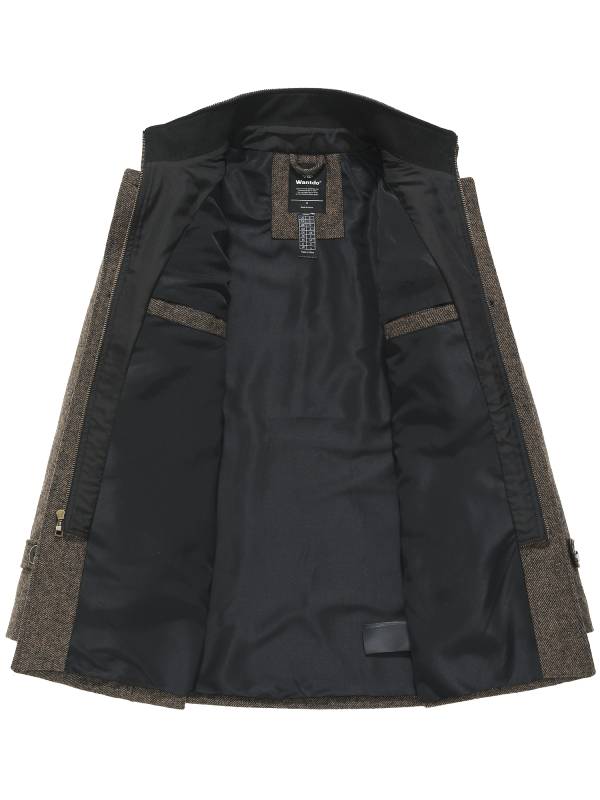 Herrenjacke aus Wollmix mit Stehkragen