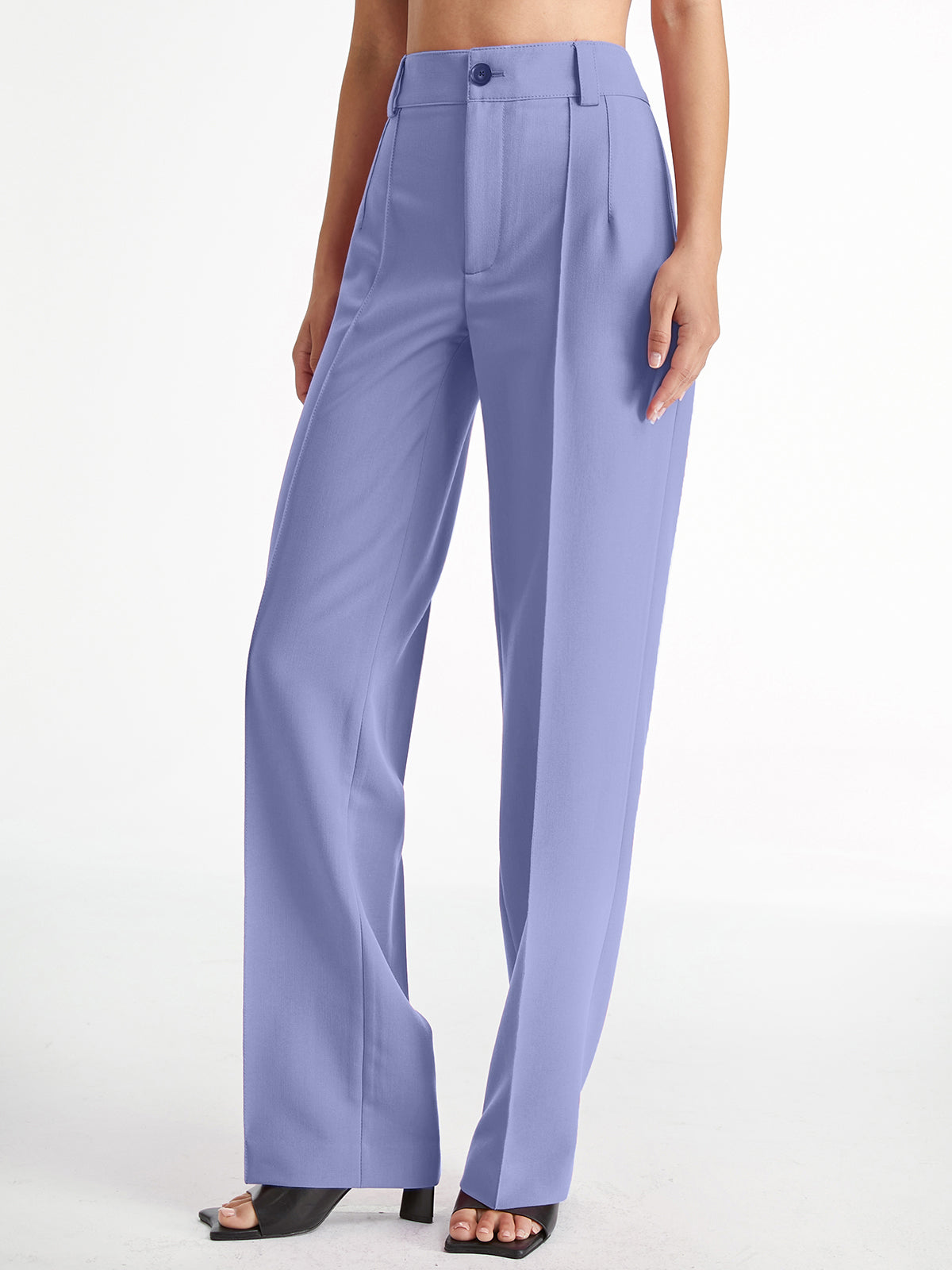 Hochtaillierte Stoffhose Damen