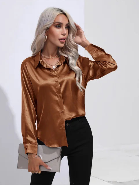 Ninga | Stilvoll Satinbluse für Frauen