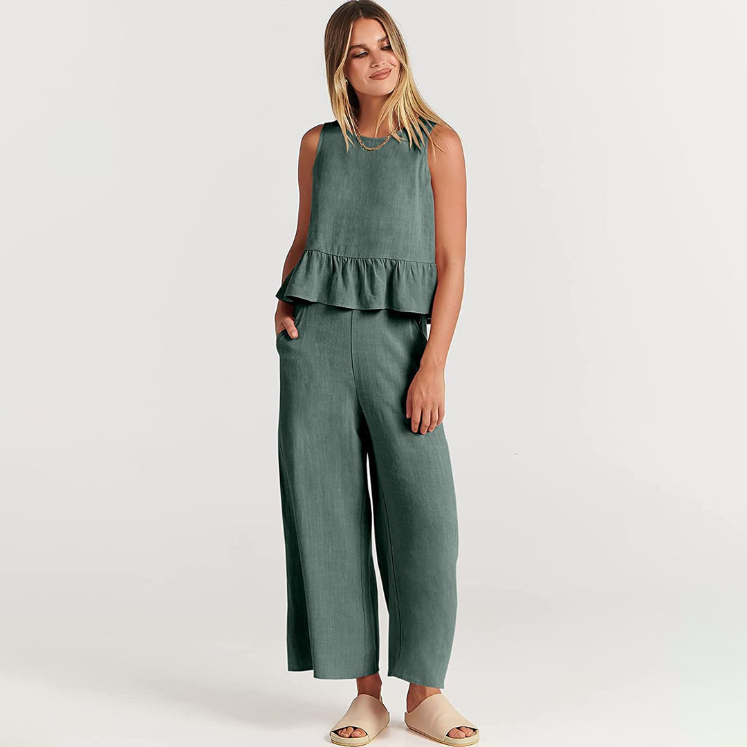 Variant image for Damen Zweiteiliges Sommerkleid Bunt Größe M Polyester-25