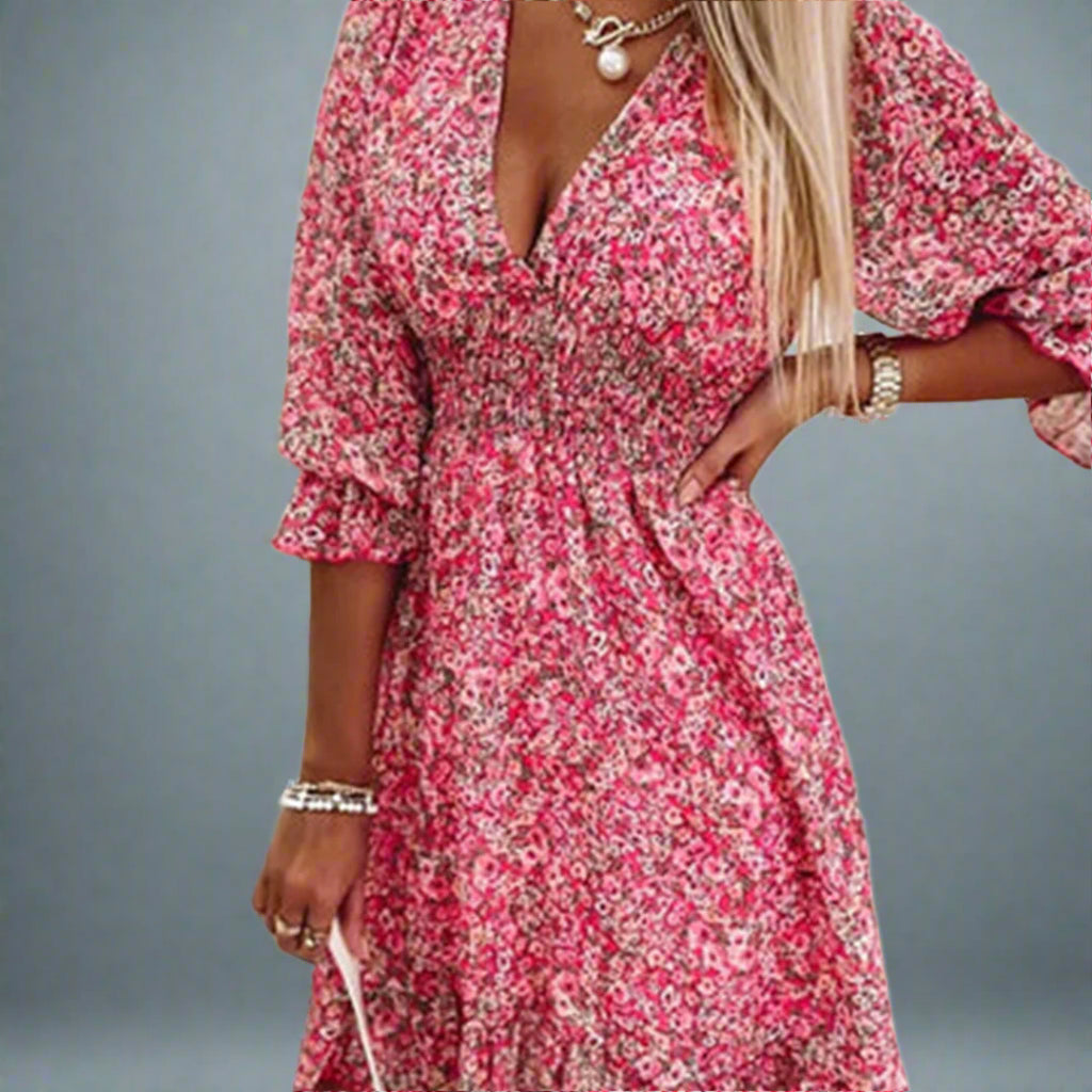 Jenny | Stilvoll Midi-Sommerkleid für Frauen