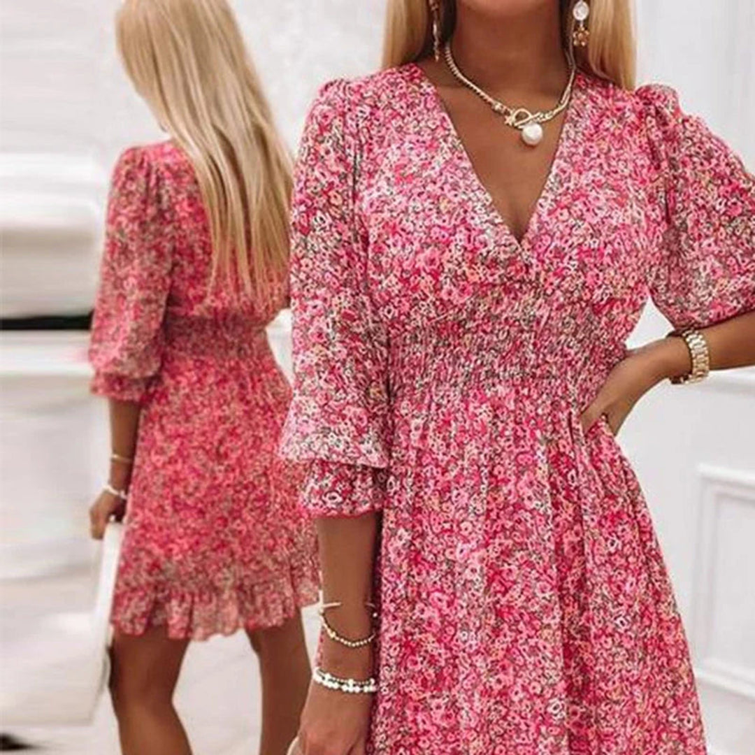Jenny | Stilvoll Midi-Sommerkleid für Frauen