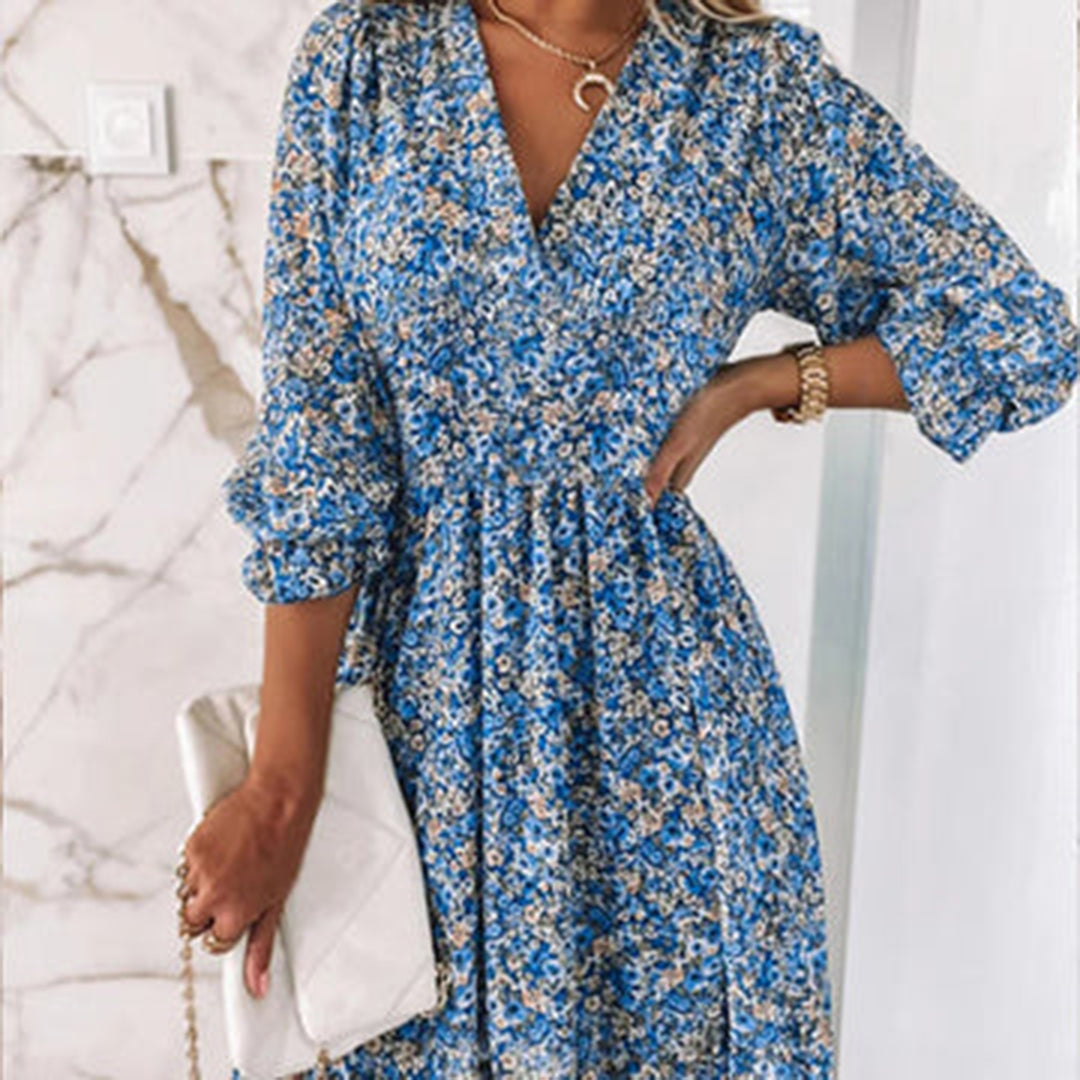 Jenny | Stilvoll Midi-Sommerkleid für Frauen