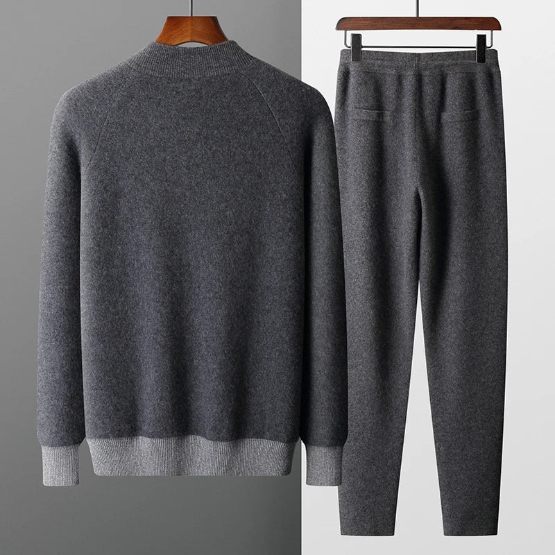 Herren Anzug mit Strickjacke und Hose