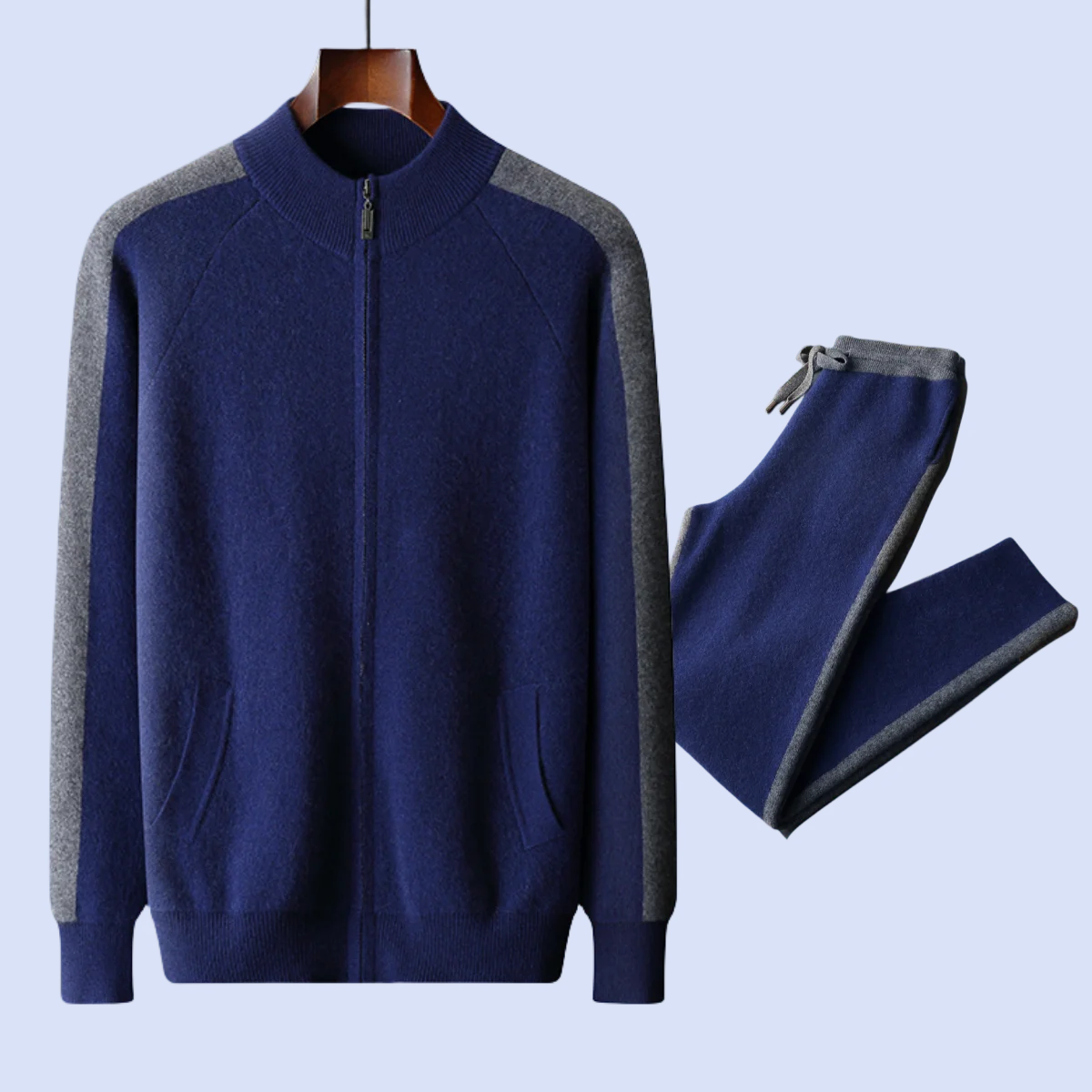 Herren Anzug mit Strickjacke und Hose