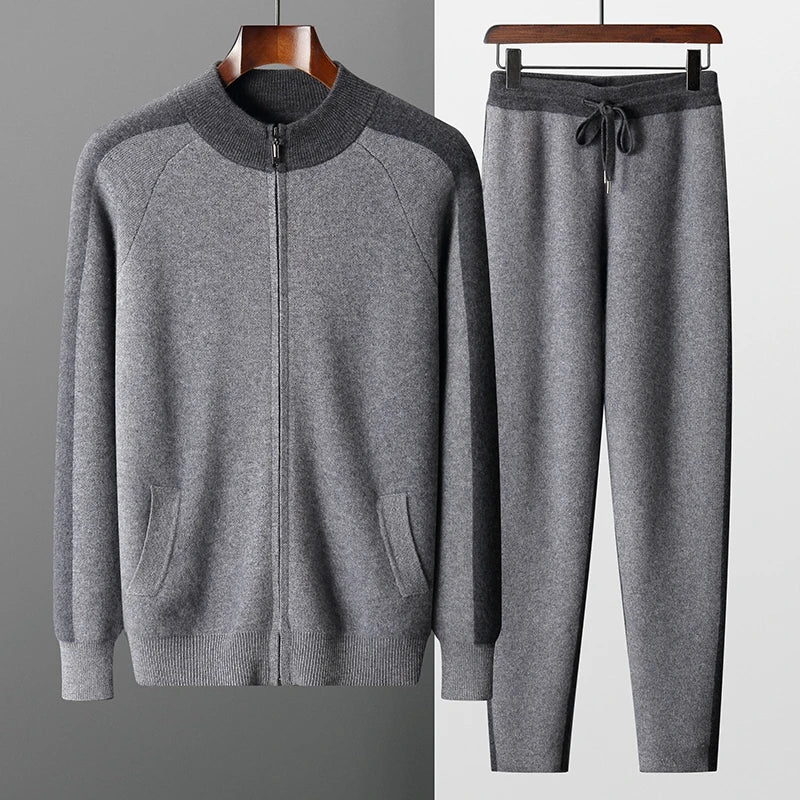 Herren Anzug mit Strickjacke und Hose