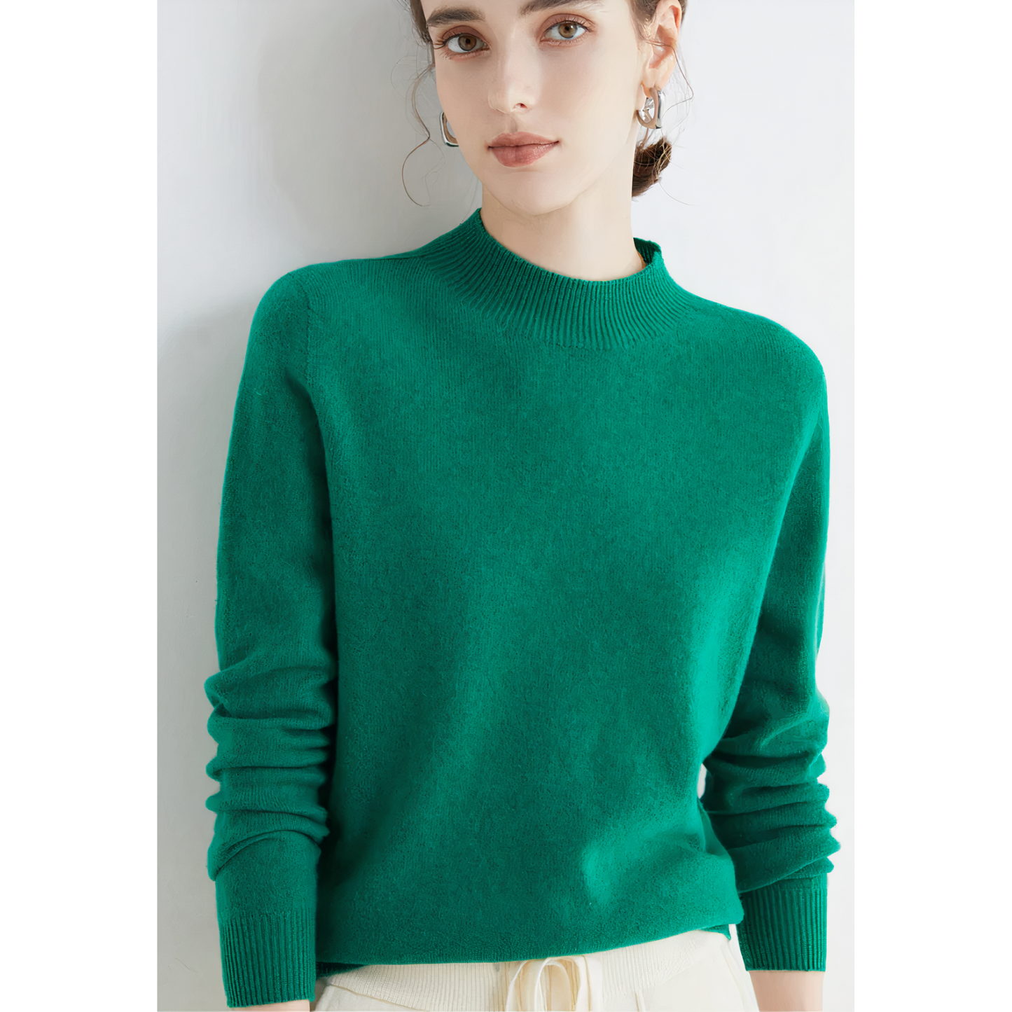 Pullover für Damen mit Halbhalskragen