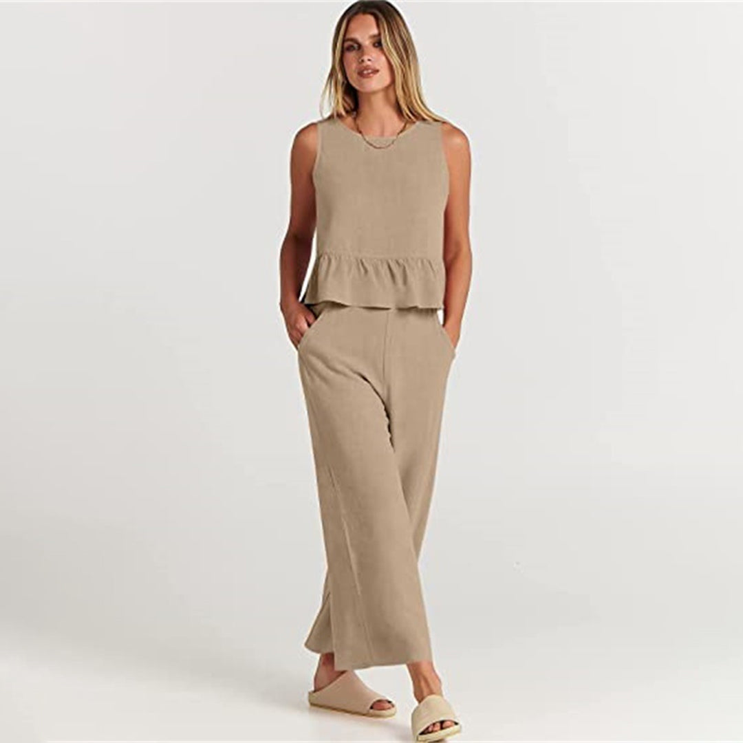 Variant image for Damen Zweiteiliges Sommerkleid Bunt Größe M Polyester-37