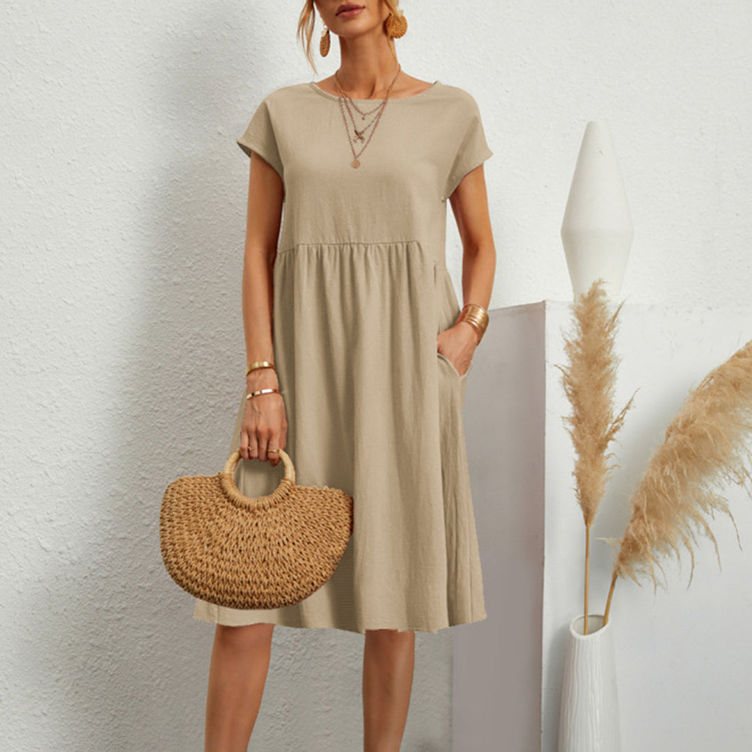 Anna | Bequem Midikleid in A-Linie für Frauen