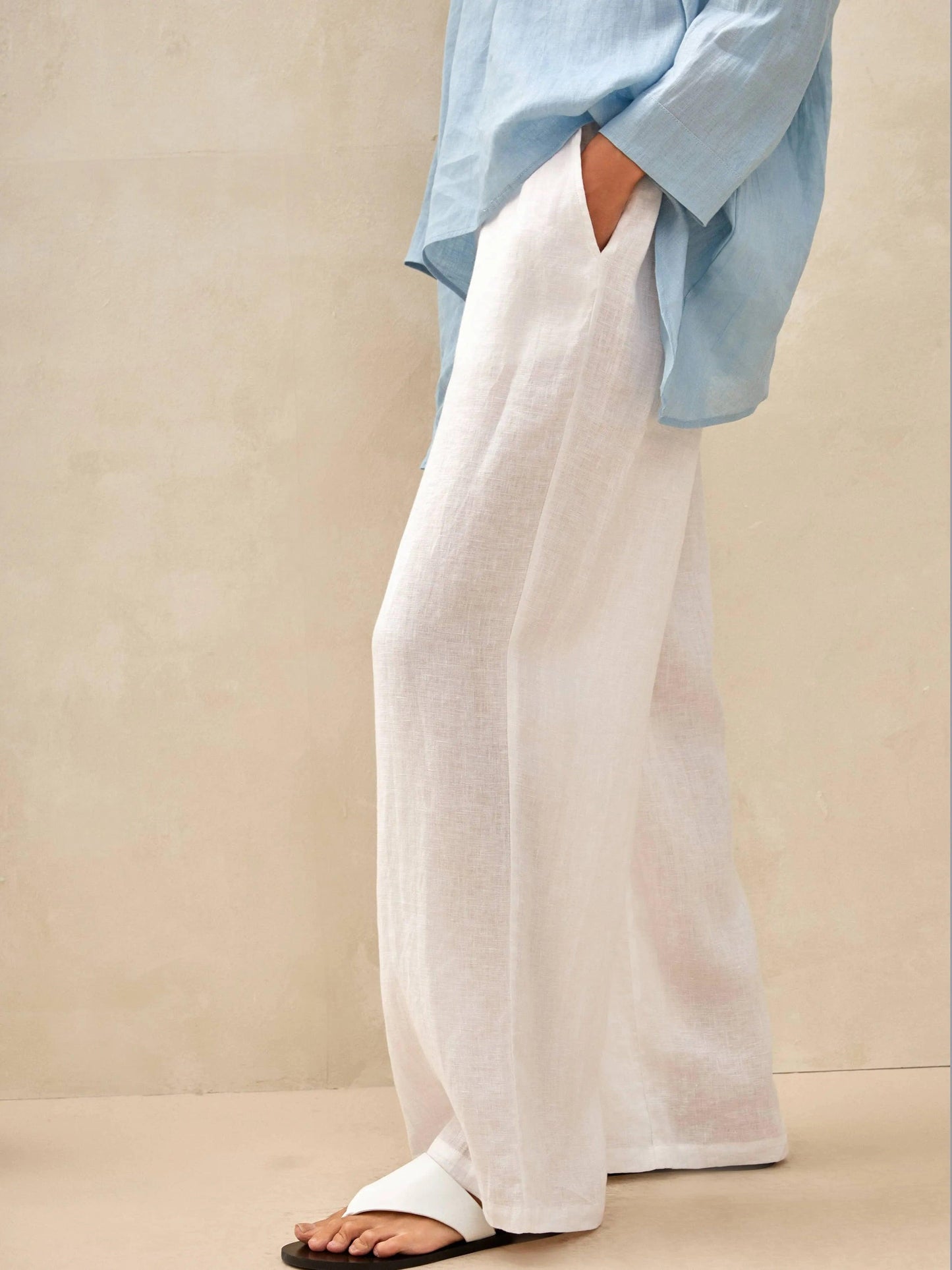 Classic linen women's pants
