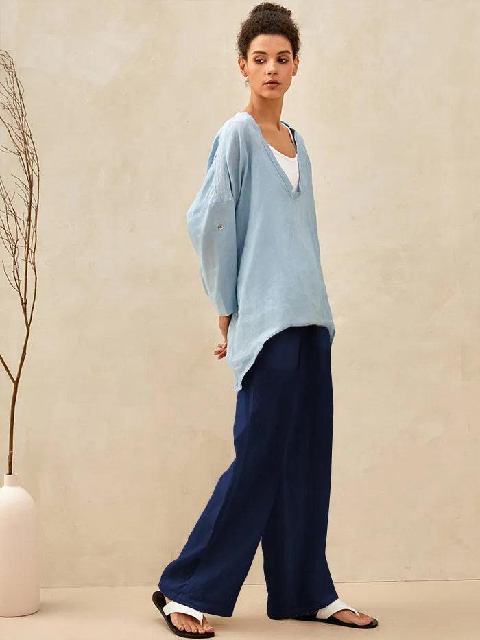 Classic linen women's pants