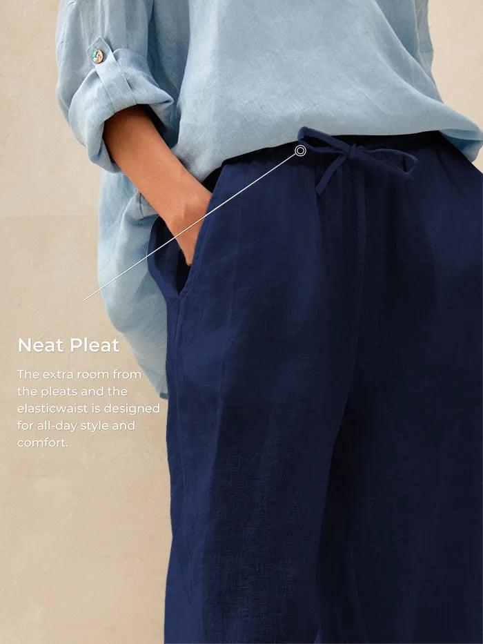 Classic linen women's pants
