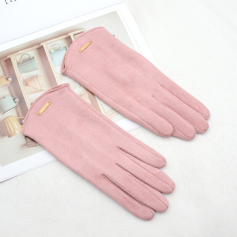 Klassische Suède Handschuhe mit -Futter