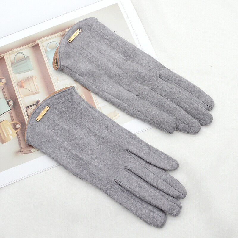 Klassische Suède Handschuhe mit -Futter