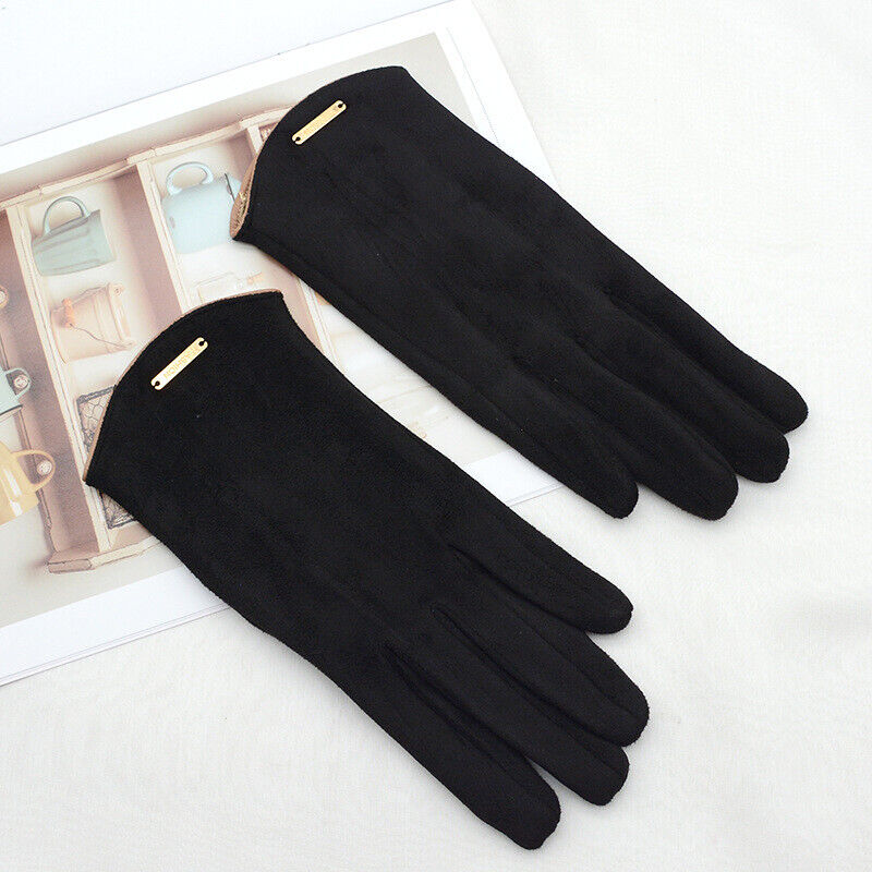 Klassische Suède Handschuhe mit -Futter