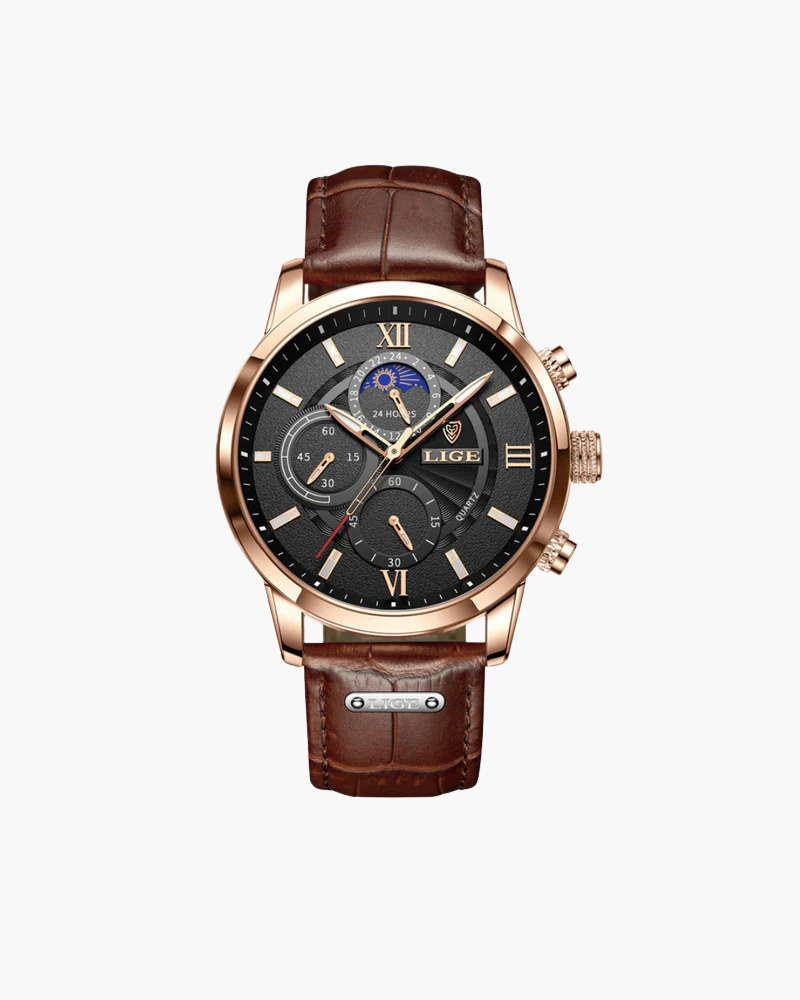 Klassische Wasserdichte Herren Armbanduhr