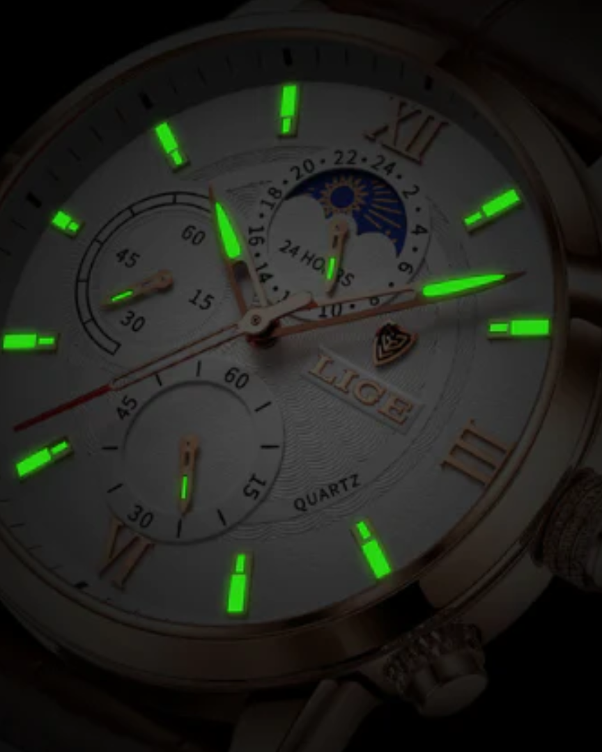 Klassische Wasserdichte Herren Armbanduhr