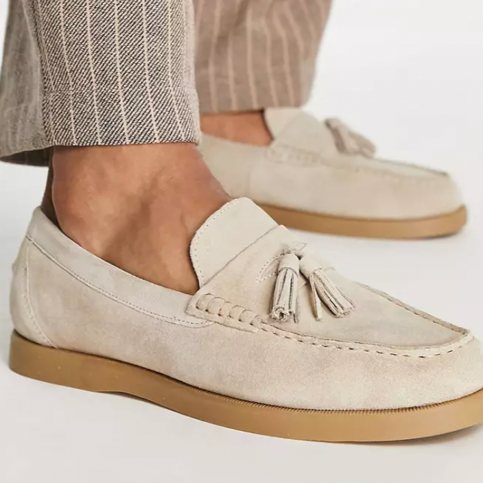 Klassische Wildleder-Loafer für Herren
