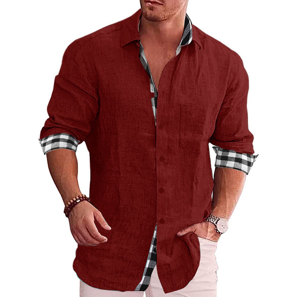 Classic men's shirt modern fit made of cotton