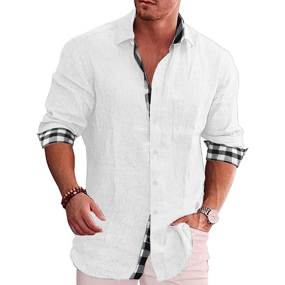 Classic men's shirt modern fit made of cotton