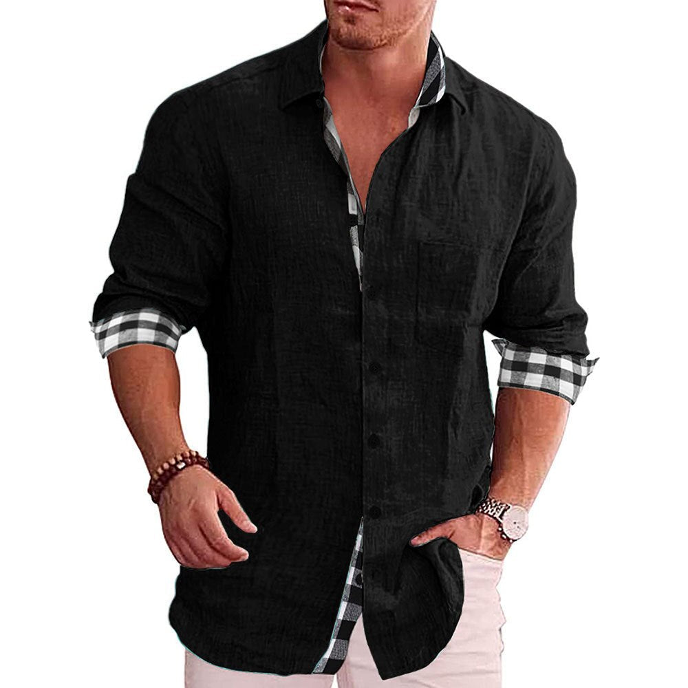 Classic men's shirt modern fit made of cotton