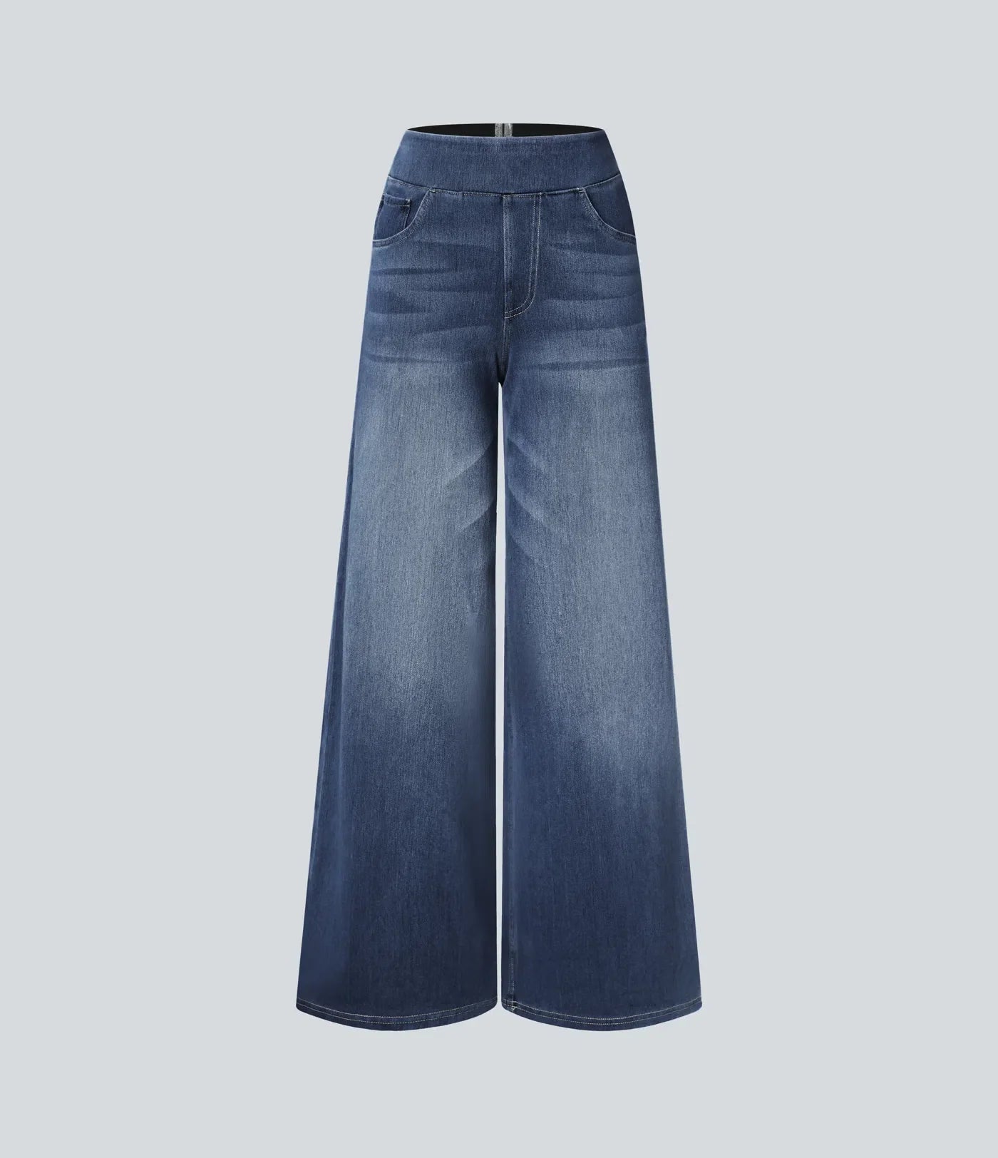 Jeans comodi a vita alta per donna