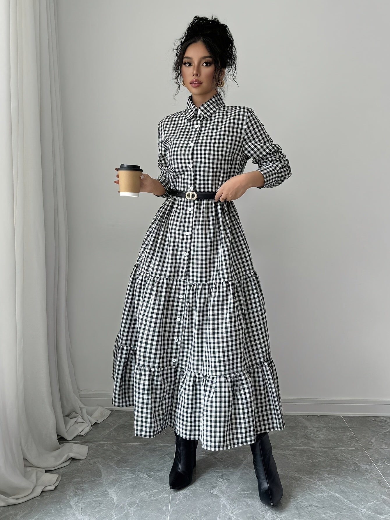Krissie | Stylish Maxi Blouse Dress for Women