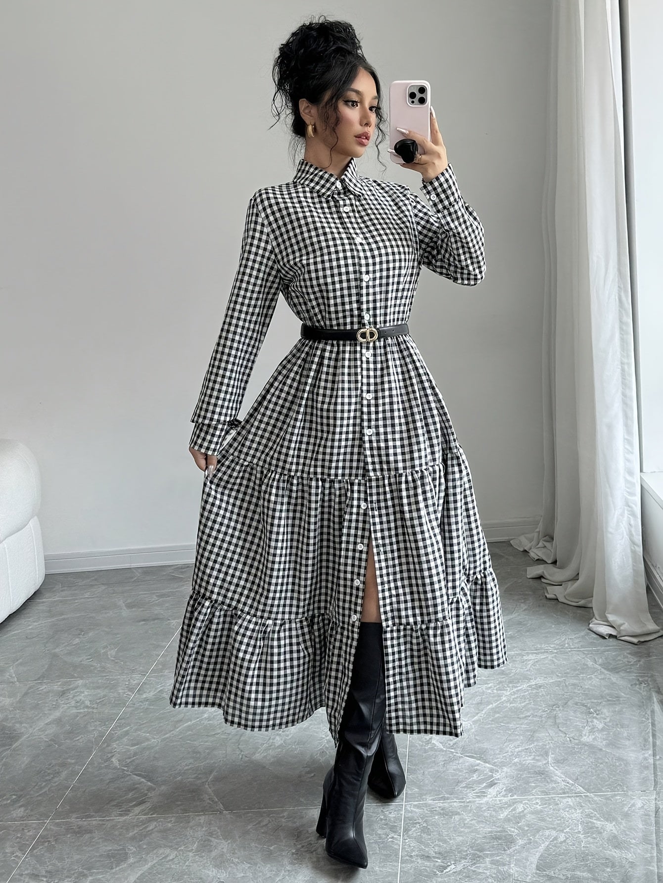 Krissie | Stylish Maxi Blouse Dress for Women
